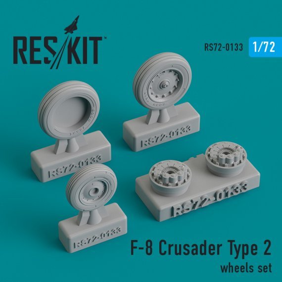 1/72 F-8 Crusader Type 2 wheels set