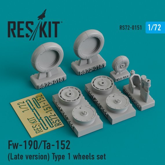 1/72 Focke-Wulf Fw-190/Ta-152 Type 1 wheels set