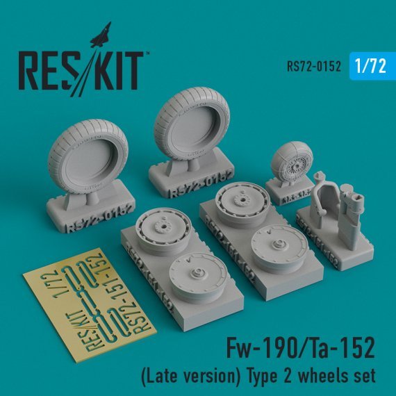 1/72 Focke-Wulf Fw-190/Ta-152 Type 2 wheels set