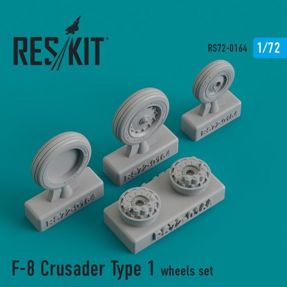 1/72 F-8 Crusader Type 1 wheels set