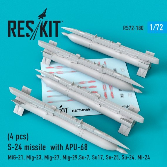 1/72 S-24 missiles with APU-68 Mikoyan
