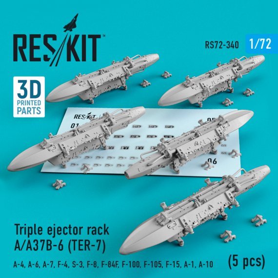 1/72 Triple ejector rack A/A37B-6