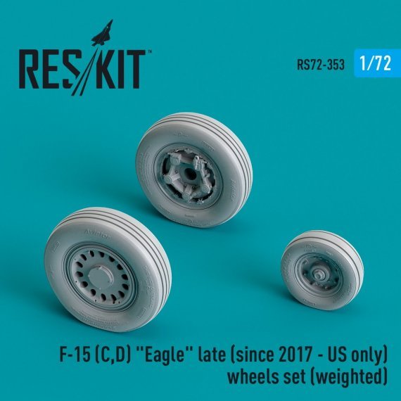 1/72 F-15 C,D Eagle late US only wheels weighted