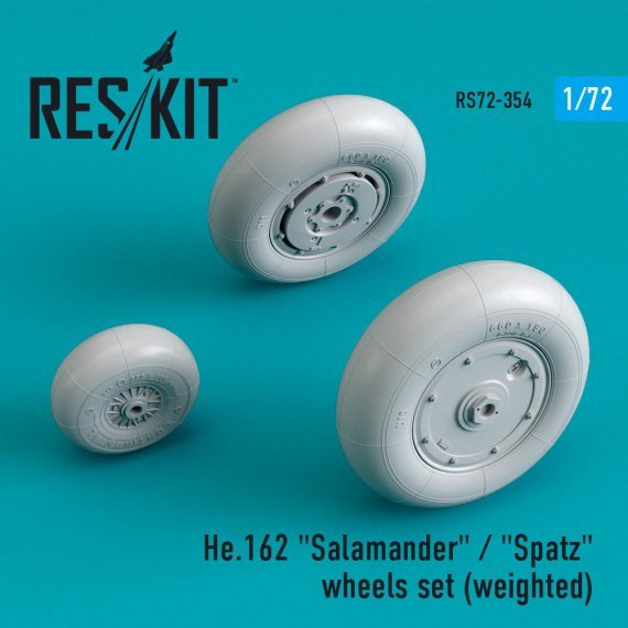 1/72 He 162 Salamander/Spatz wheels