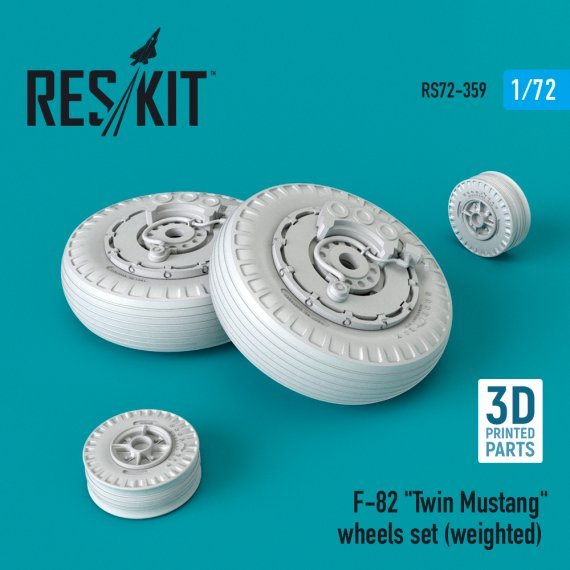 1/72 F-82 Twin Mustang wheels set