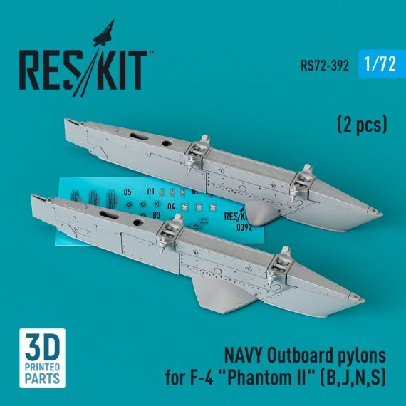 1/72 NAVY Outboard pylons F-4 Phantom II B,J,N,S