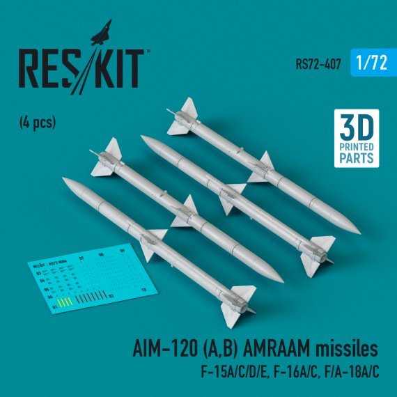 1/72 AIM-120 A,B AMRAAM missiles.