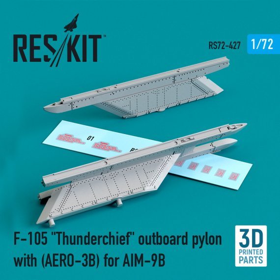 1/72 F-105 Thunderchief outboard pylon for AIM-9B