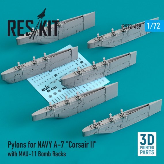 1/72 Pylons for NAVY A-7 Corsair II with MAU-11