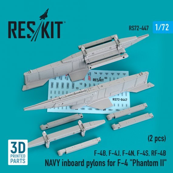 1/72 Navy inboard pylons for McDonnell F-4 Phantom II