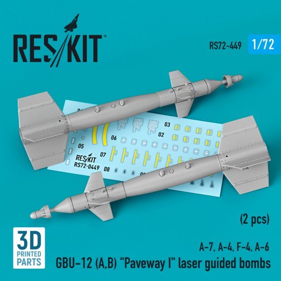 1/72 GBU-12 A,B Paveway I laser guided bombs