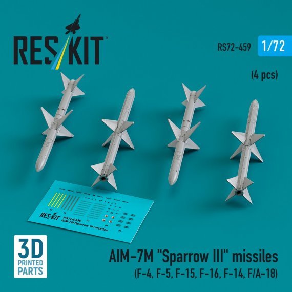 1/72 AIM-7M Sparrow III missiles.