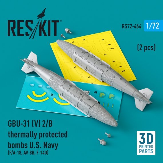 1/72 GBU-31 for V 2/B thermally protected bombs U.S. Navy
