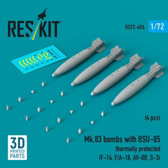 1/72 Mk.83 bombs with BSU-85 thermally prot. 4 pcs