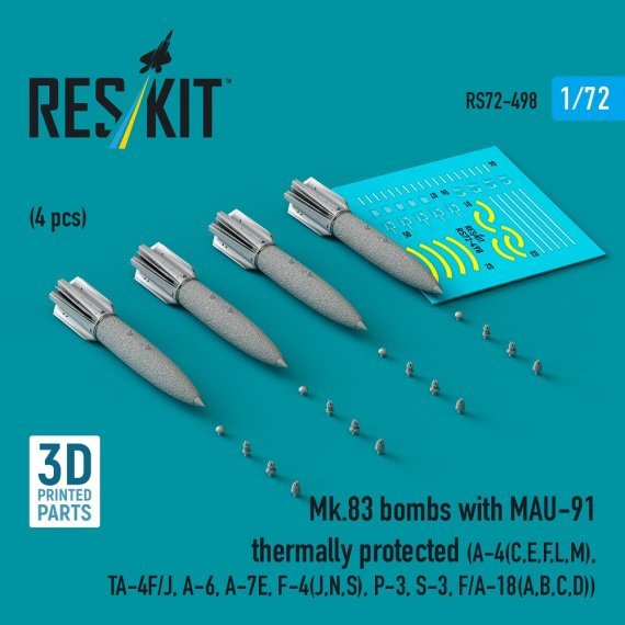 1/72 Mk.83 bombs with MAU-91 thermally prot. 4 pcs