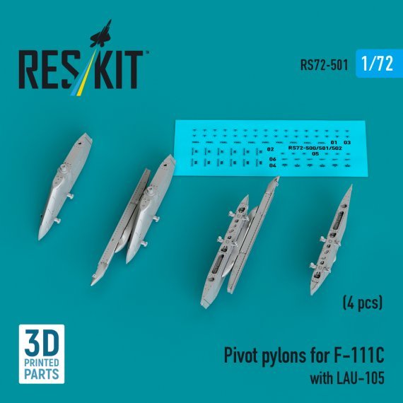 1/72 Pivot pylons for F-111C with LAU-105.