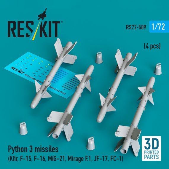 ResKit RS720509 Missiles Rafael Python 3 1/72