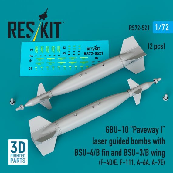 ResKit RS720521 Bombe GBU-10 Paveway I 1/72