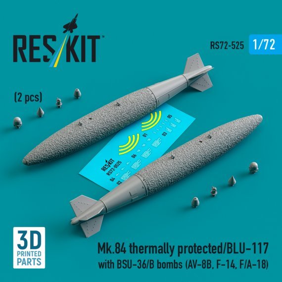 1/72 Mk.84 therm.prot./BLU-117 with BSU-36/B bombs