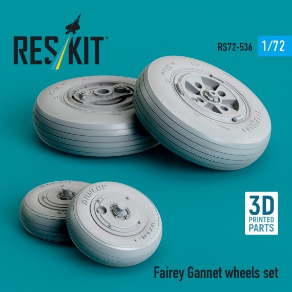 1/72 Fairey Gannet wheels set