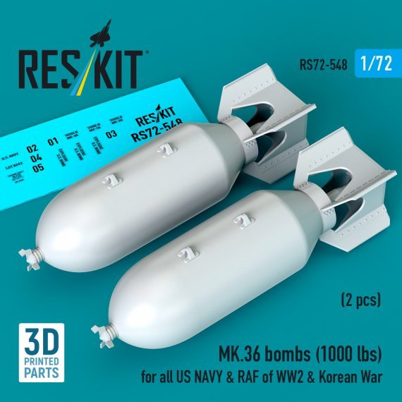ResKit RS720548 Bombes MK.36 1000 lbs 1/72