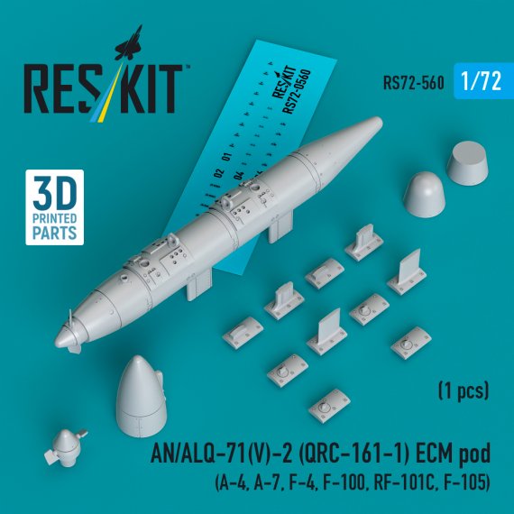 1/72 AN/ALQ-71V-2 QRC-161-1 ECM pod 1pc.