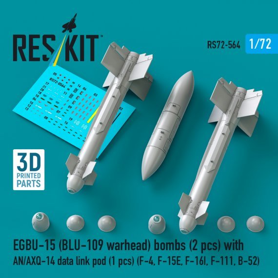 ResKit RS720564 EGBU-15 Bombs 1/72 3D Printed
