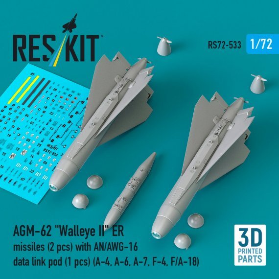 1/72 AGM-62 Walleye II ER with AN/AWG-16 pod