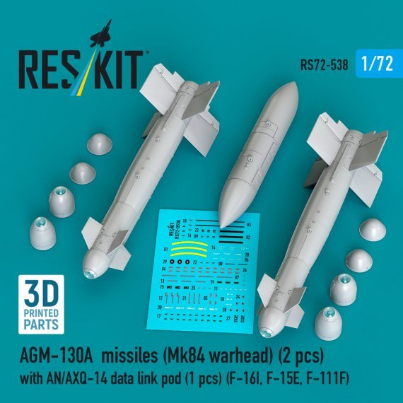 1/72 AGM-130A missiles Mk84 warhead with AN/AXQ-14