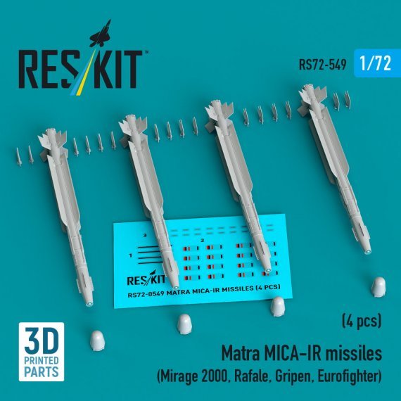 1/72 Matra MICA-IR missiles.