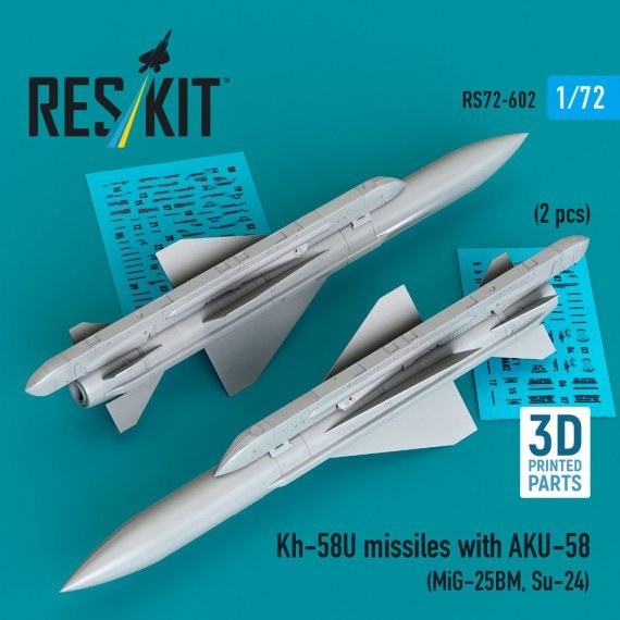 Reskit 1/72 Missili Kh-58U con AKU-58 - 2 pz
