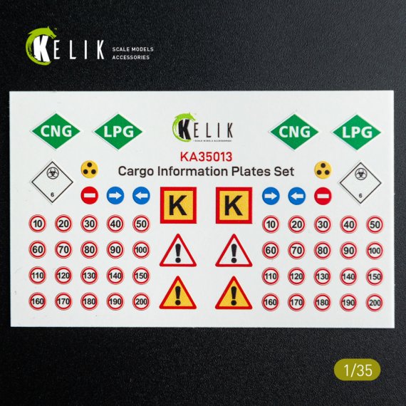Reskit D�calcomanies Cargo Information Plates Set No.2 1/35