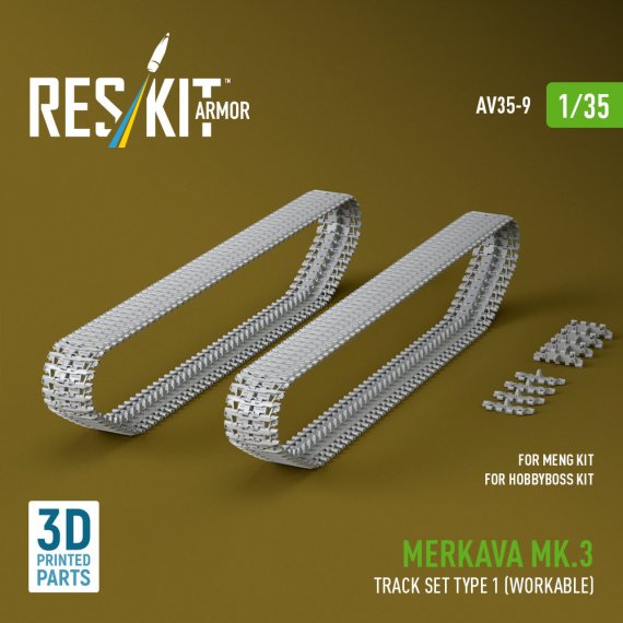 RESKIT Chenilles Merkava Mk.3 1/35 pour Meng/Hobby Boss