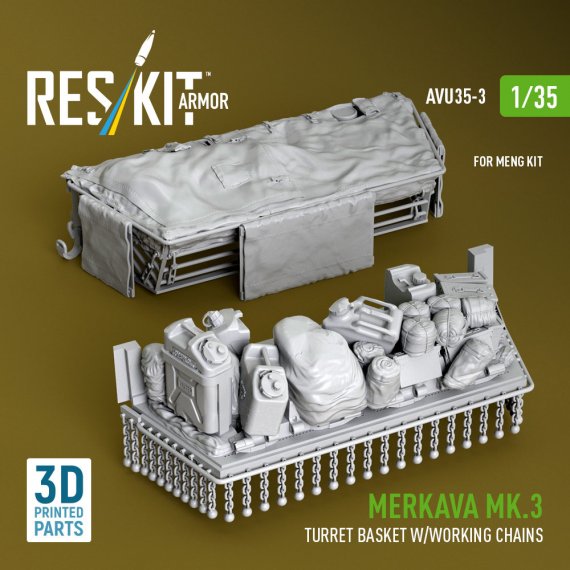 RESKIT 1/35 Panier de tourelle Merkava Mk.3 & cha�nes