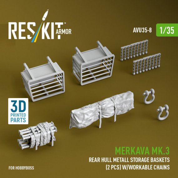 Reskit Paniers arri�re Merkava Mk.3 m�tal 1/35 HB