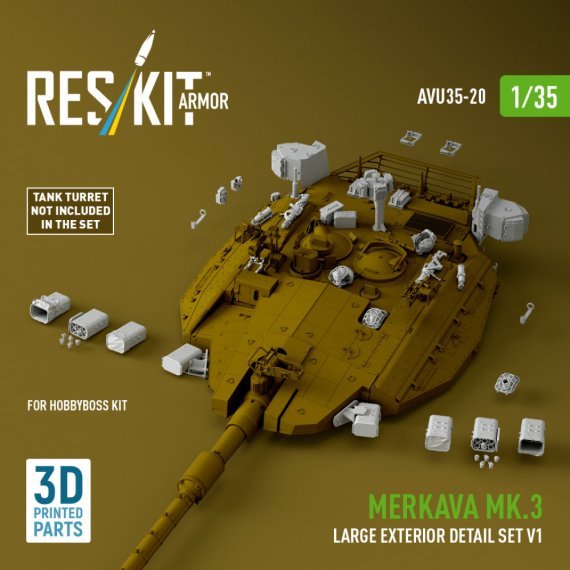 Reskit 1/35 Set Dettagli Esterni Merkava Mk.3