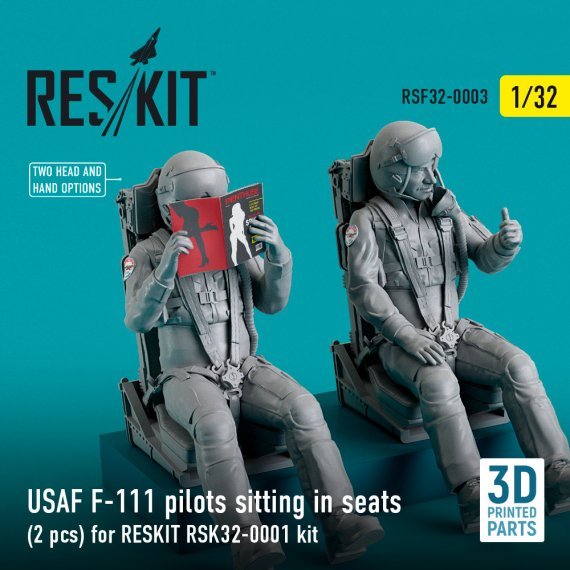 1/32 USAF F-111 pilots sitting in seats