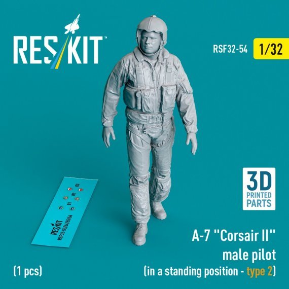 1/32 A-7 Corsair II male pilot stand.position 2