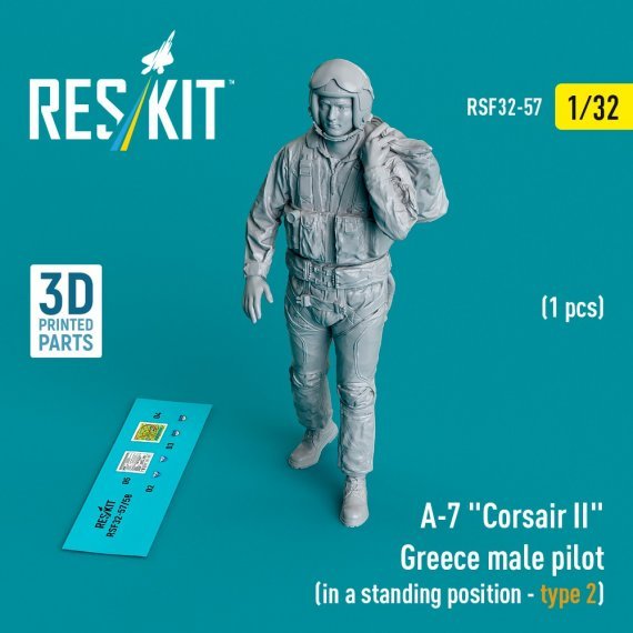 1/32 A-7 Corsair II Greece male pilot standing 2