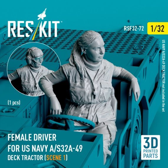 1/32 Female driver US NAVY for A/S32A-49 Deck Tractor