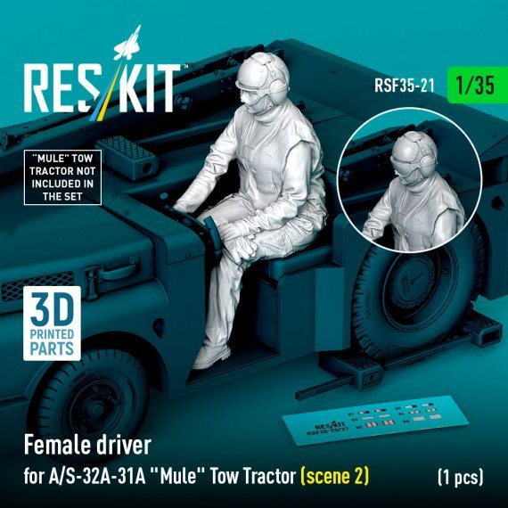 1/35 Female driver for A/S-32A-31A Tow Tractor