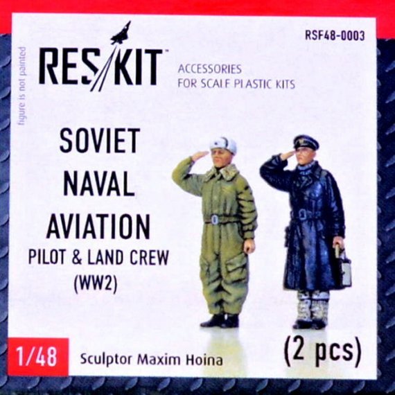 1/48 WW2 Soviet Naval Aviation pilot & land crew