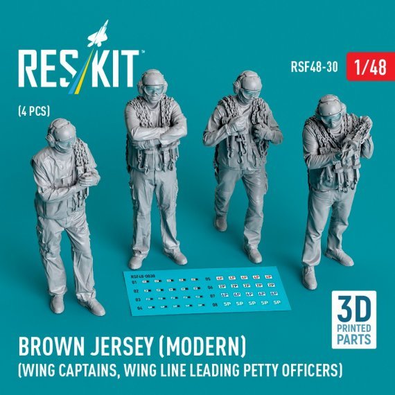 1/48 Brown jersey modern 4 figure