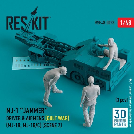 1/48 MJ-1 Driver & airmens for Gulf War scene 2
