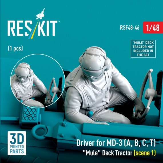 1/48 Driver for MD-3 A,B,C,T Deck Tractor Typ 1