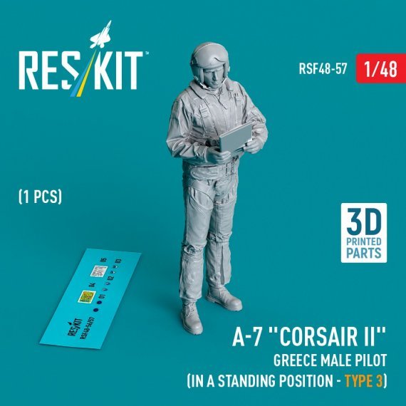 1/48 A-7 Corsair II Greece male pilot standing 3