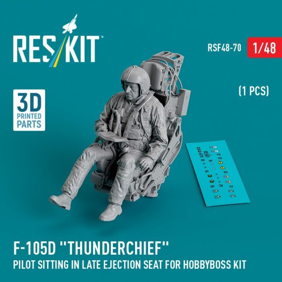1/48 F-105D Thunderchief pilot sitting late