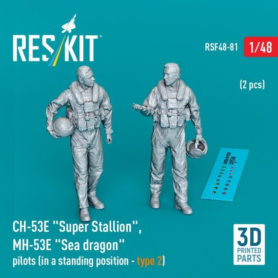 1/48 CH-53E Super Stallion, MH-53E pilots 2x