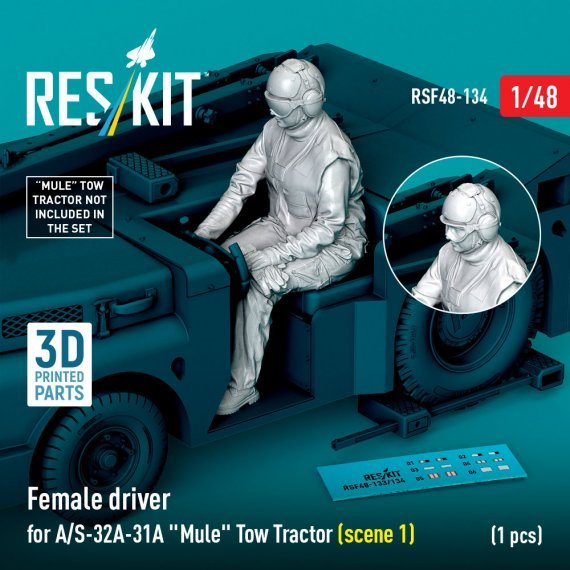 1/48 Female driver for A/S-32A-31A Tow Tractor