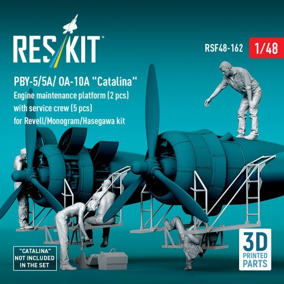 ResKit RSF480162 PBY Catalina Engine Maintenance Platform 1/48